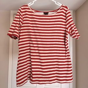 Torrid crew neck striped top, with arm pocket!